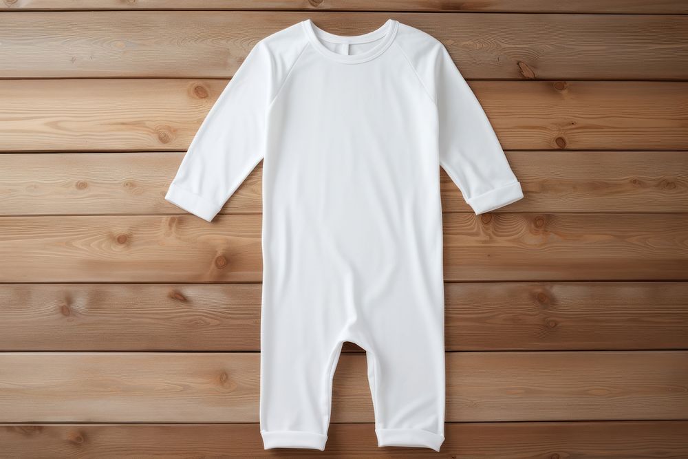 White pajamas Mockup apparel clothing indoors.