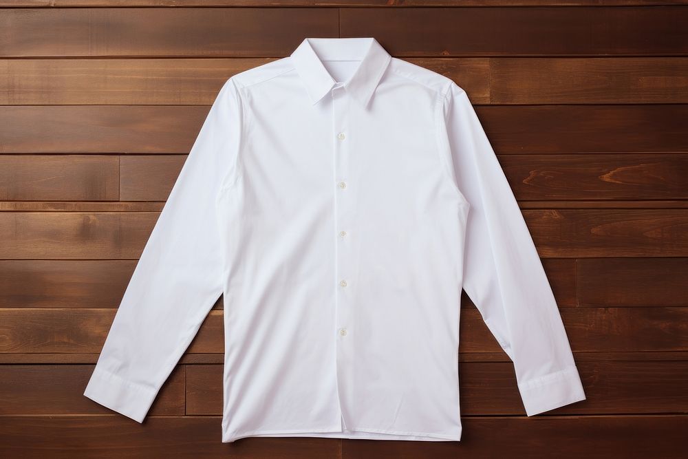 White shirt Mockup apparel clothing sleeve.