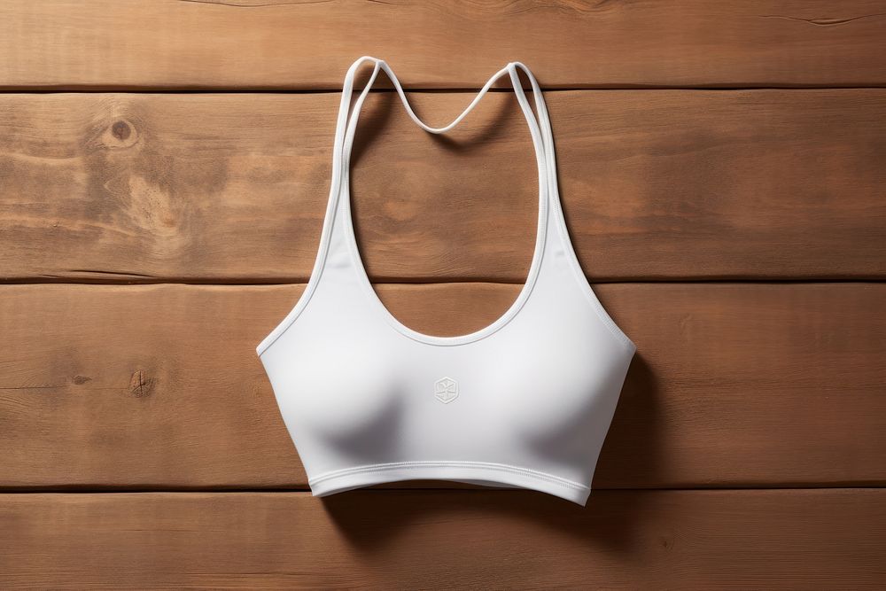 Sport bras Mockup apparel accessories underwear.