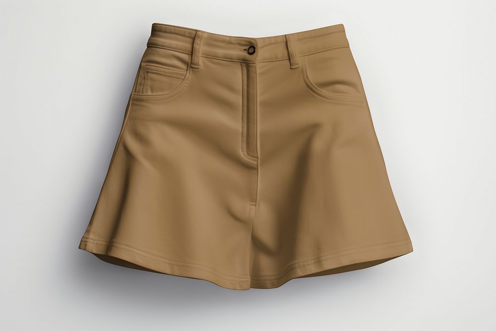 Brown skirt, women's apparel design