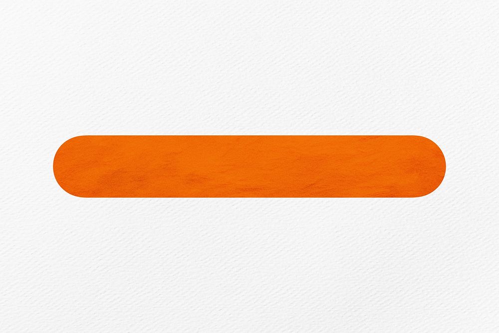 Orange hyphen sign illustration | Free Photo Illustration - rawpixel