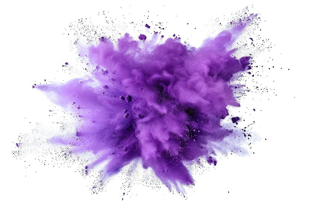 Holi paint color powder festival purple bonfire flame.