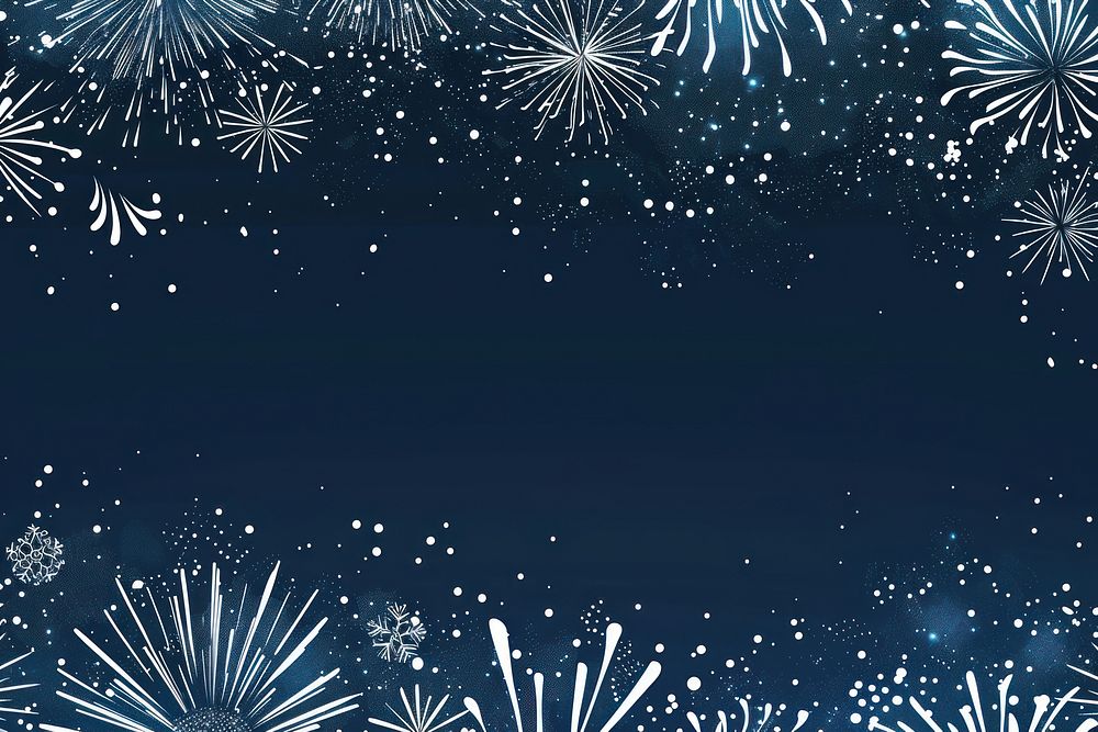 Fireworks top border on solid background backgrounds outdoors night.