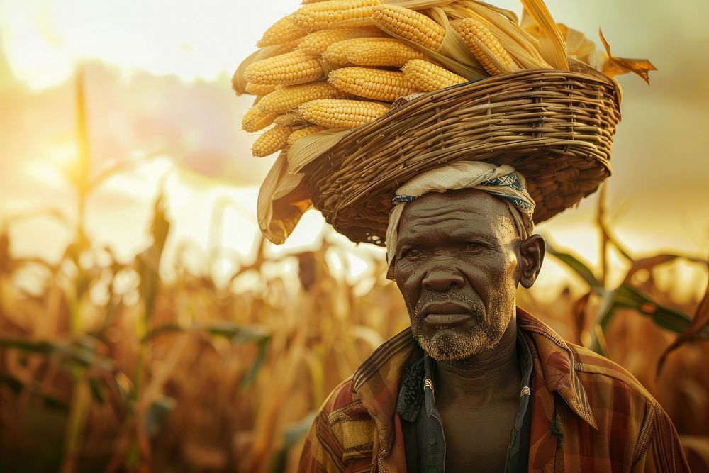 Black South African man farmers photo head photography.