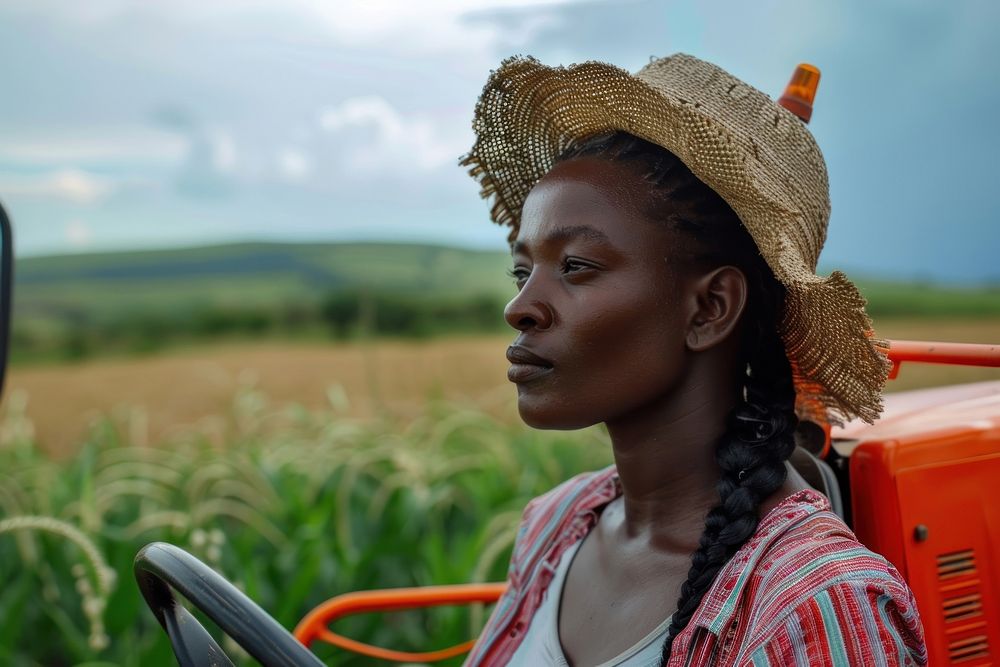 Black South African woman farmer person female human.