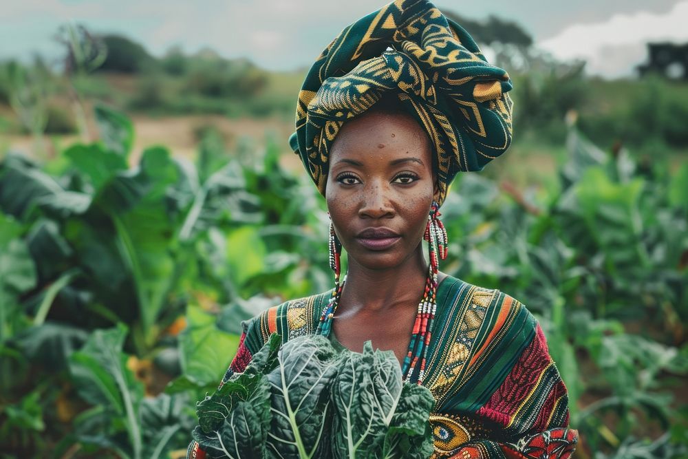 Black South African woman farmers clothing apparel female.