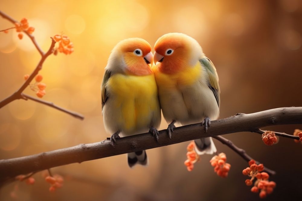 Lovebirds parakeet animal person.