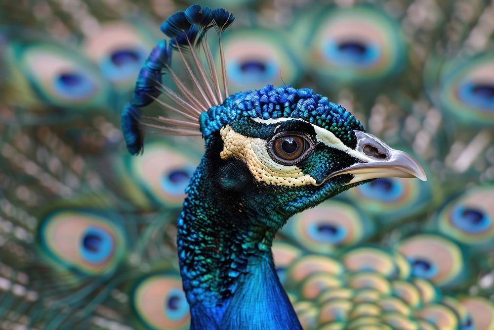 Peacock animal nature bird.