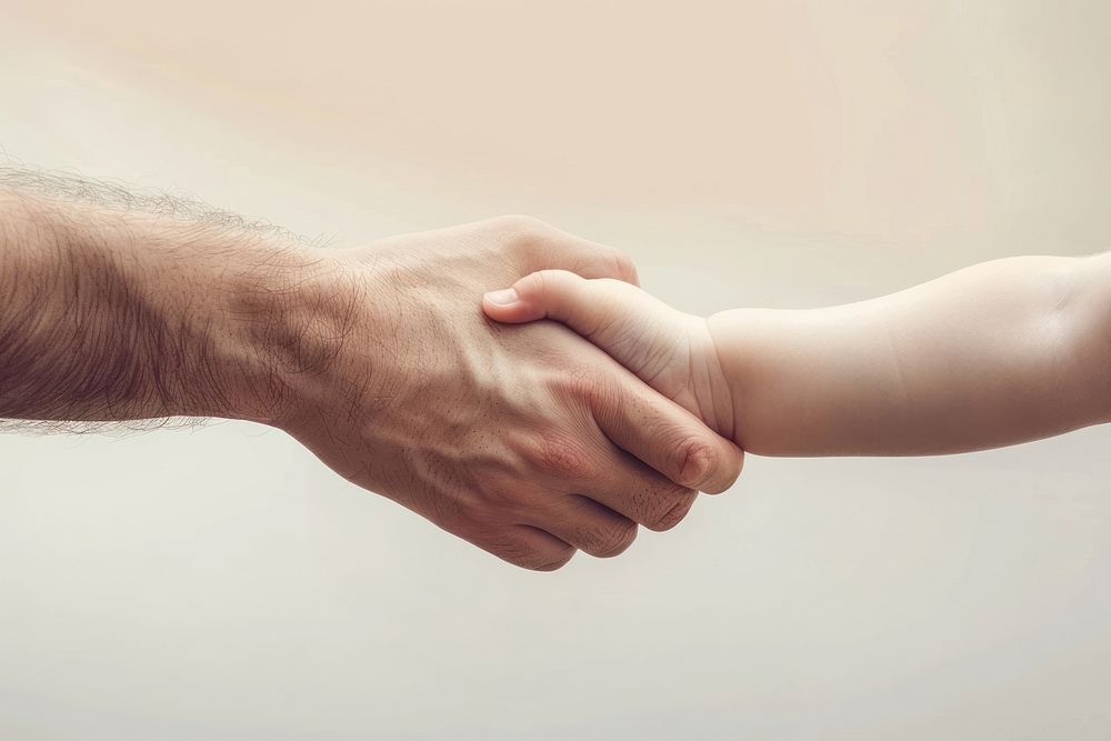 Baby girl handshake human person holding hands.