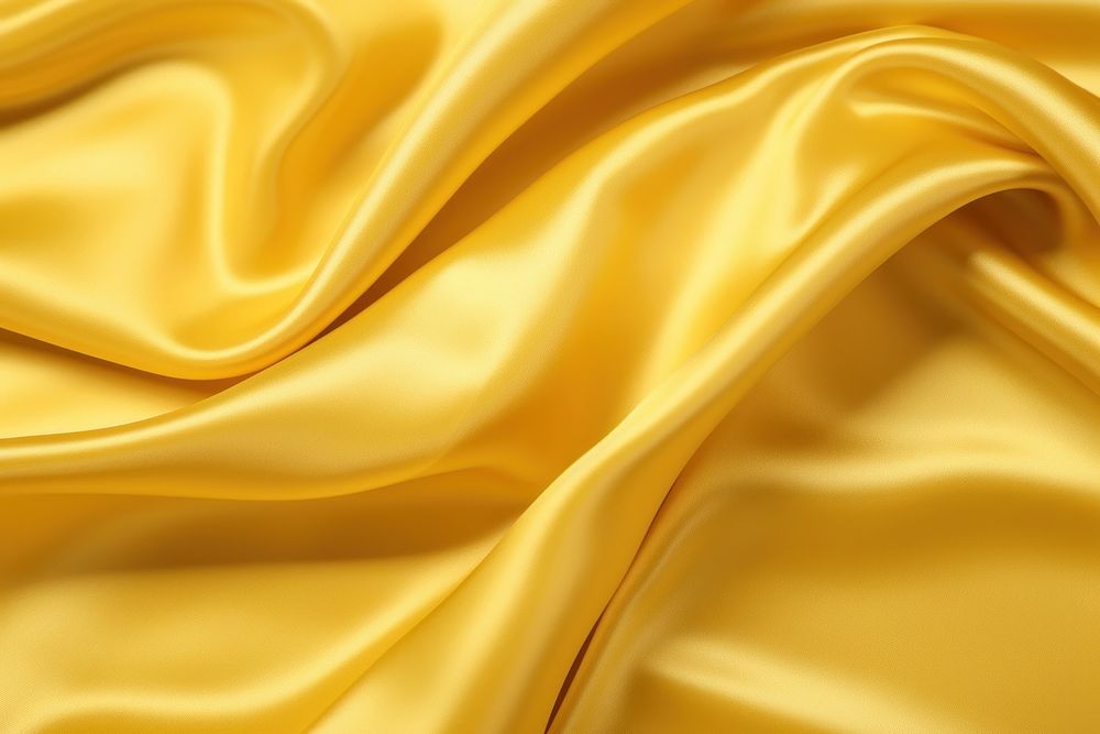 Satin yellow silk.