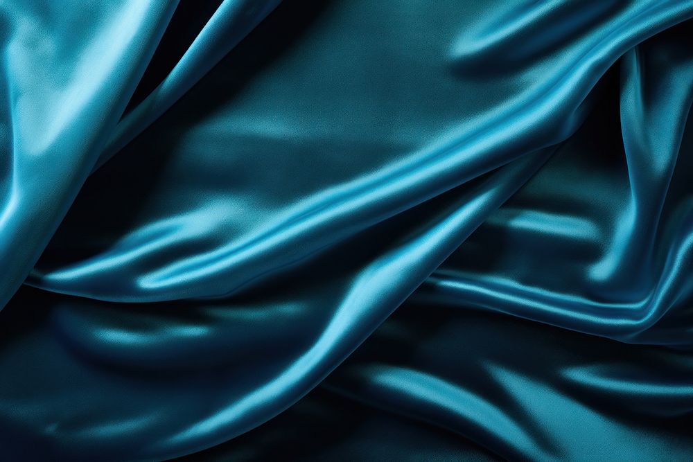 Velvet blue silk.