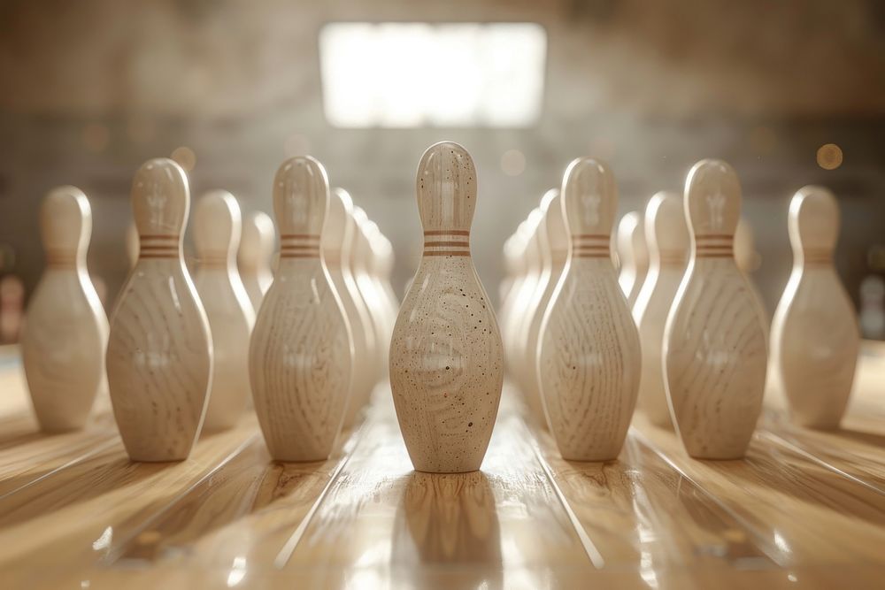 Bowling recreation chess game.