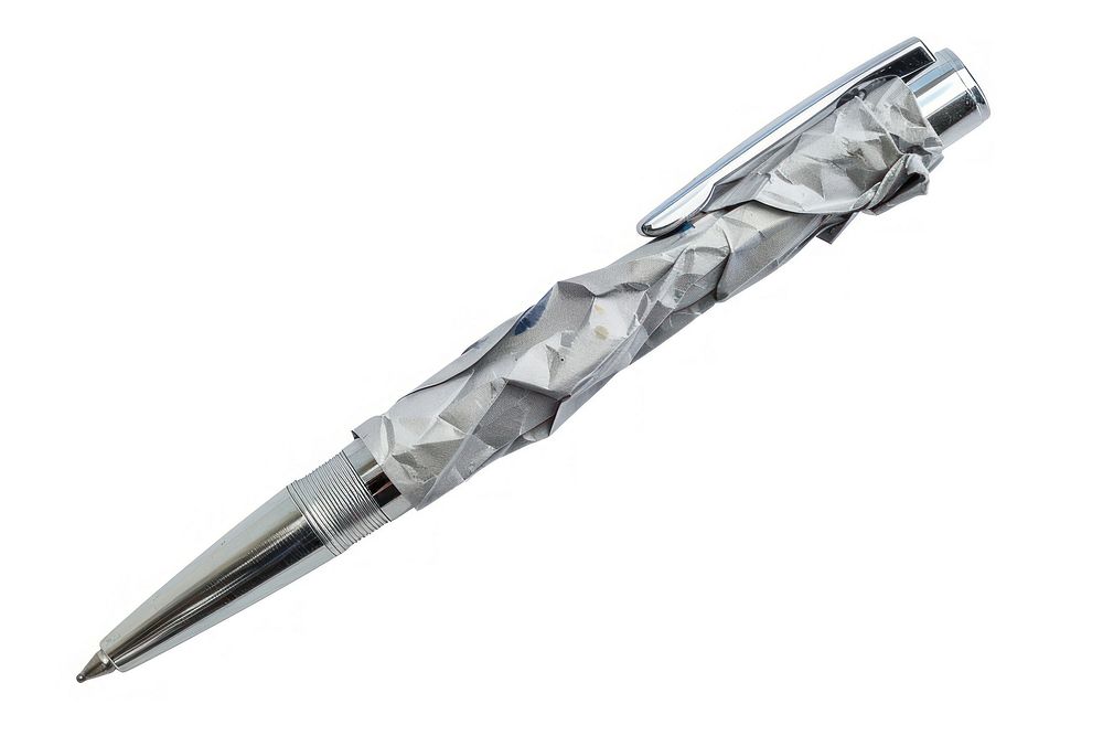 Pen in style of crumpled weaponry dagger blade.