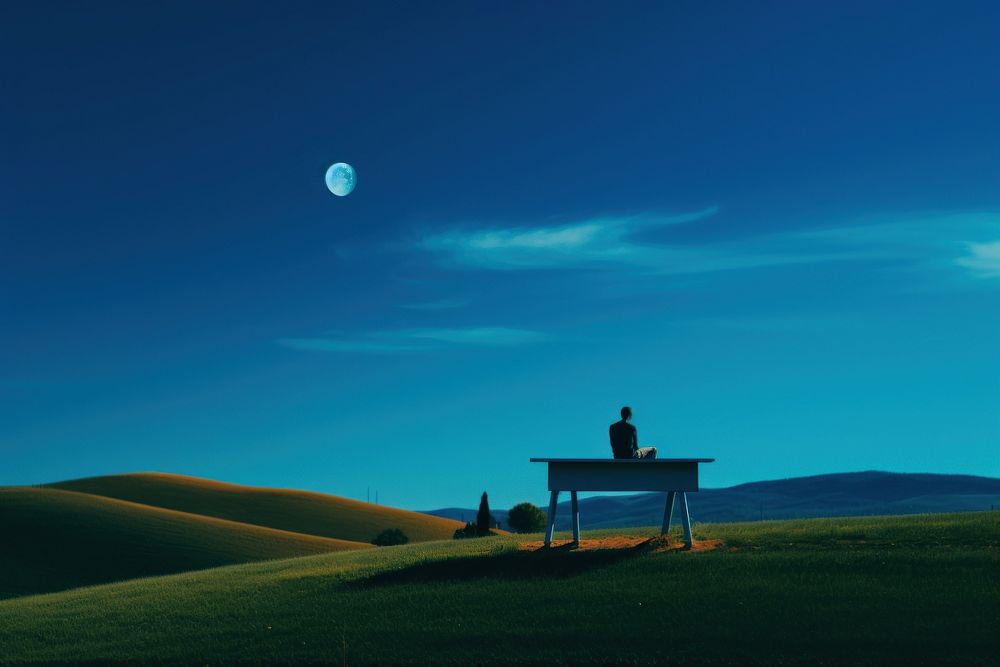 Photo of sadness astronomy outdoors horizon.