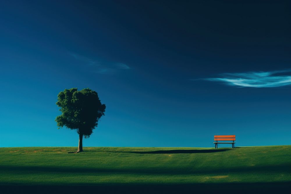 Photo of sadness furniture outdoors scenery.