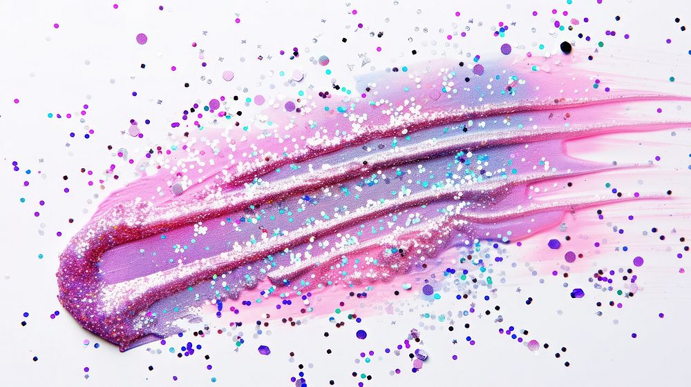 Pink straight line confetti glitter purple.