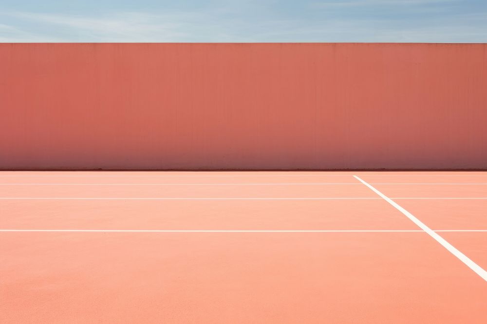 A large tennis court outdoors sports architecture.