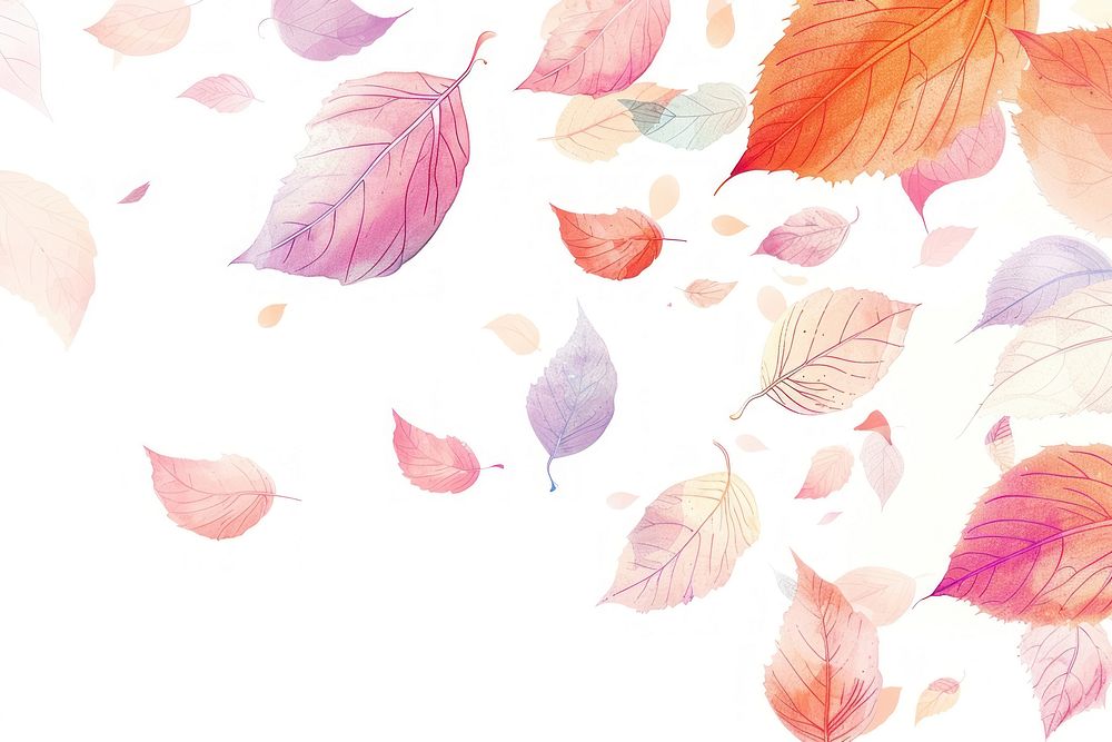 Autumn leaves flying art furniture graphics.