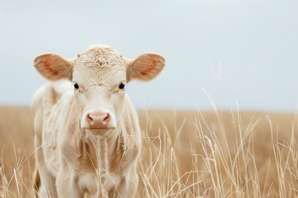 Calf calf livestock outdoors.