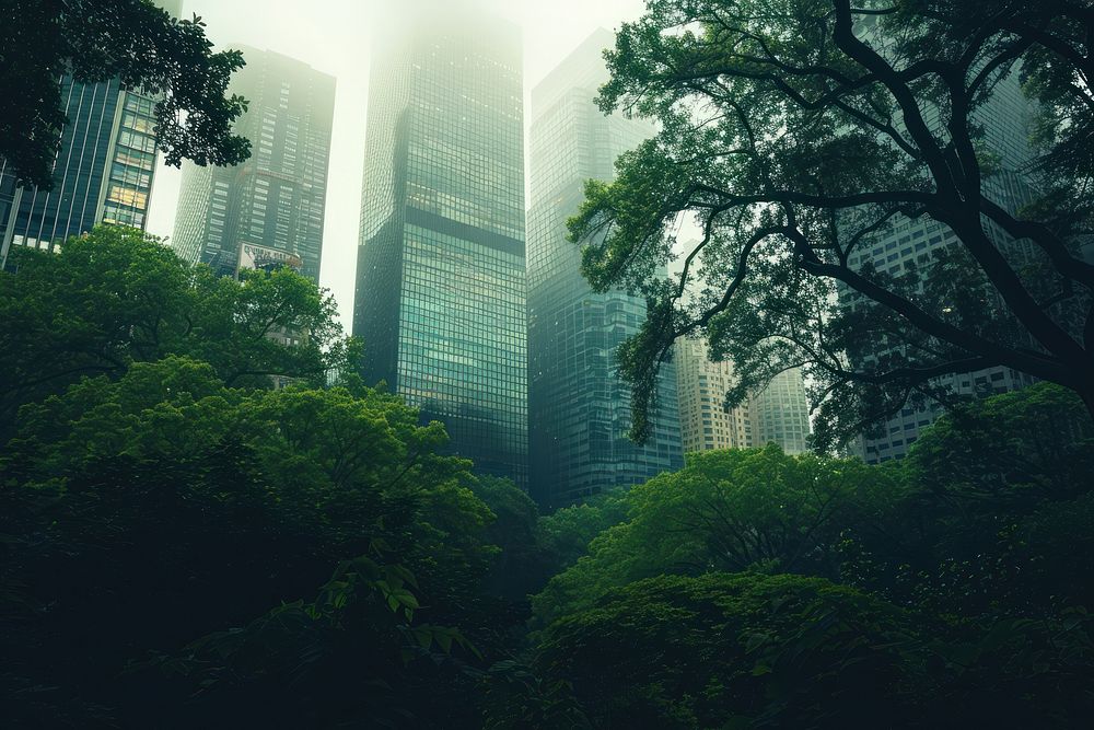 Central Park architecture vegetation metropolis.