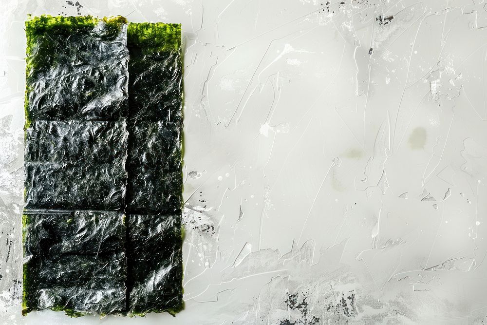 Crispy nori seaweed blackboard.