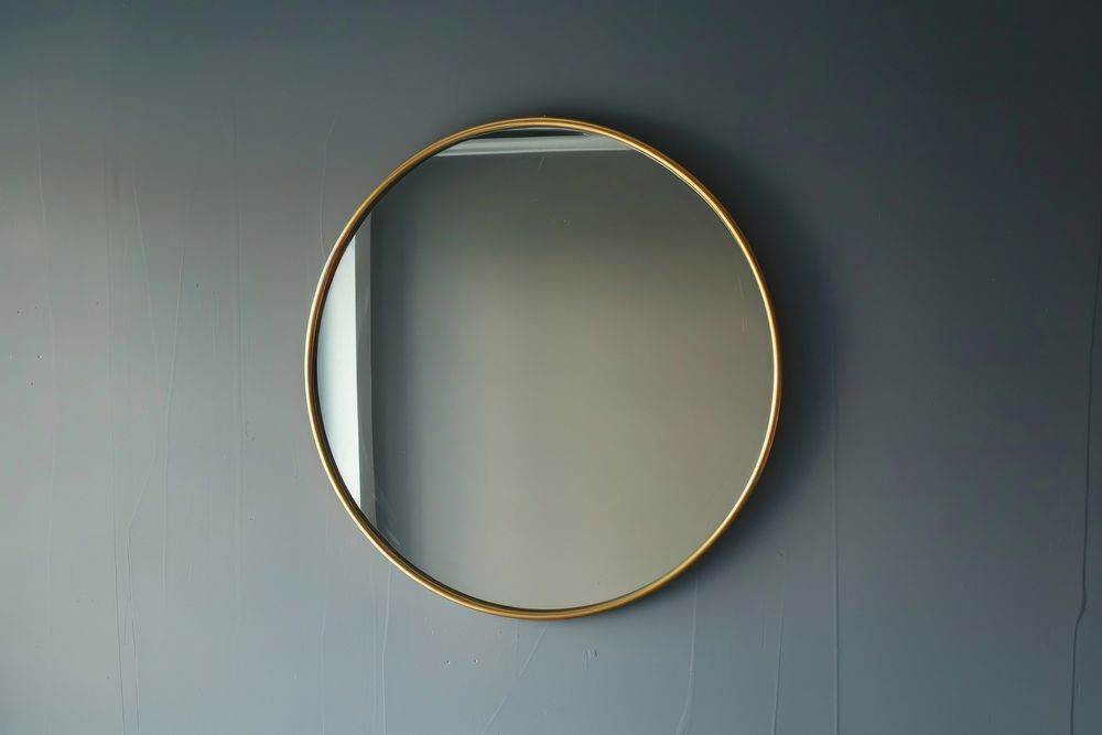 Gold framed mirror photo photography fisheye.