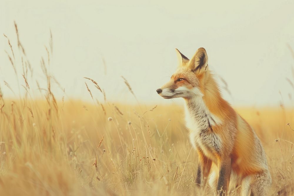 Wild red fox wildlife animal canine.