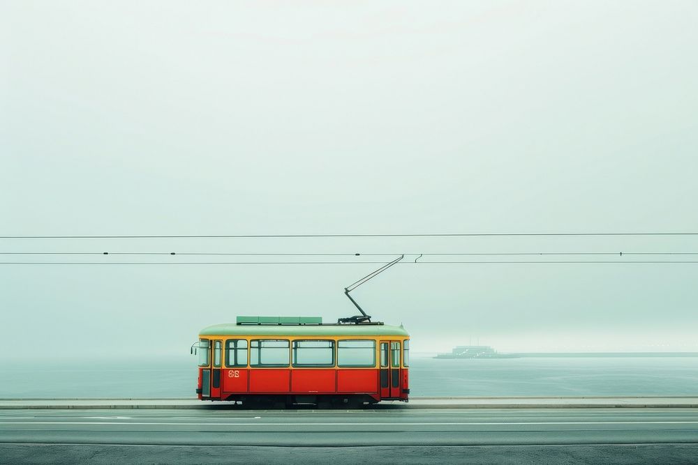 Tram transportation streetcar vehicle.
