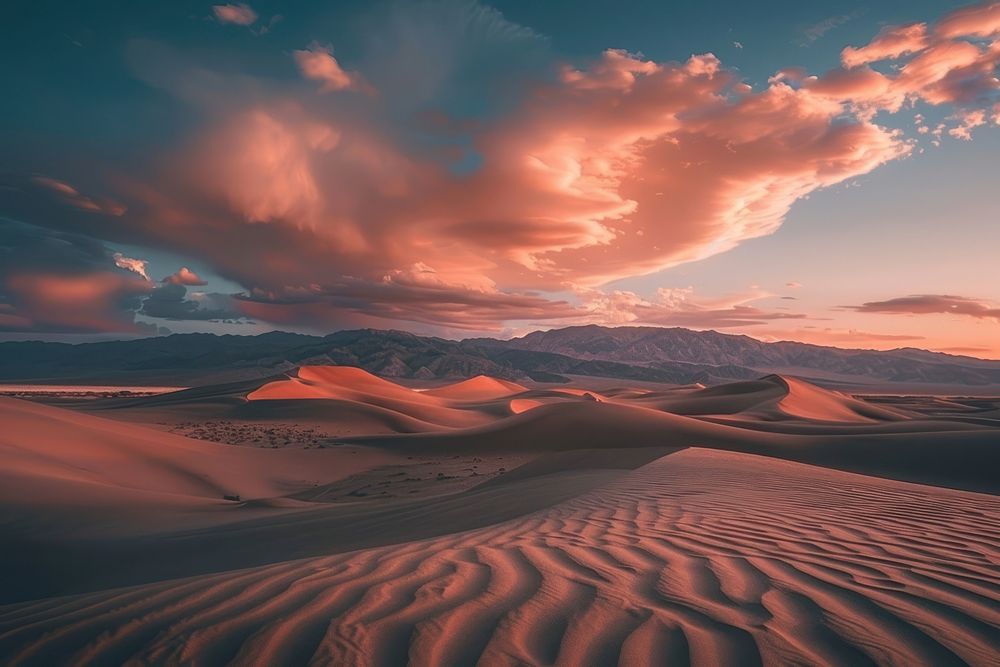 Beautiful desert landscape outdoors horizon nature.
