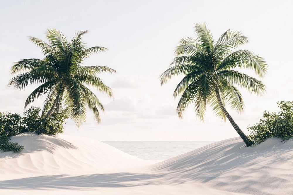 Tropical Beach Dunes trees tropical beach.