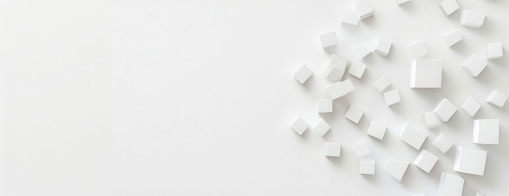 3D white background minimalist shapes design.