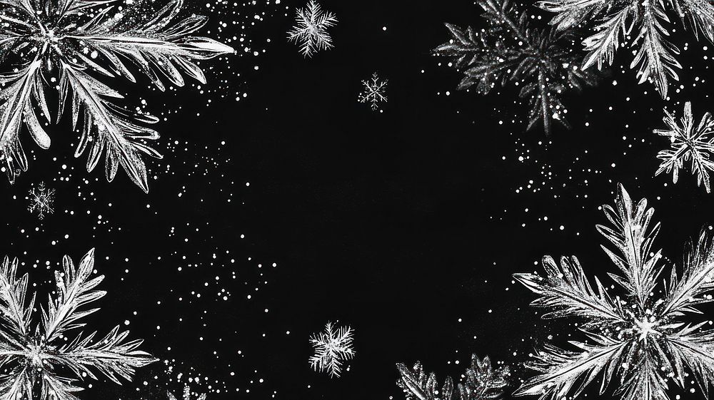 Elegant frosty snowflake design