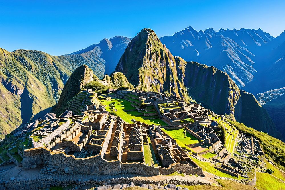 Machu picchu landmark machu archaeological.