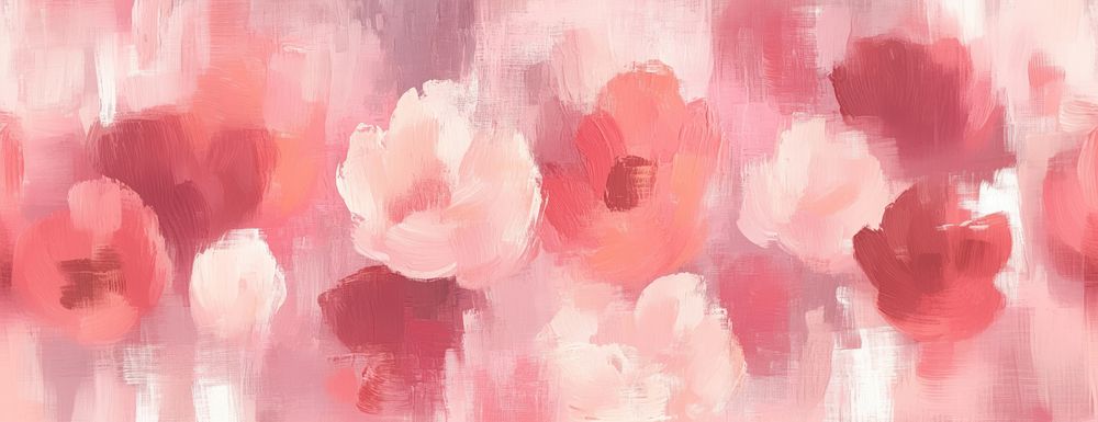 Soft pink blush abstract painting backgrounds flowers texture art.