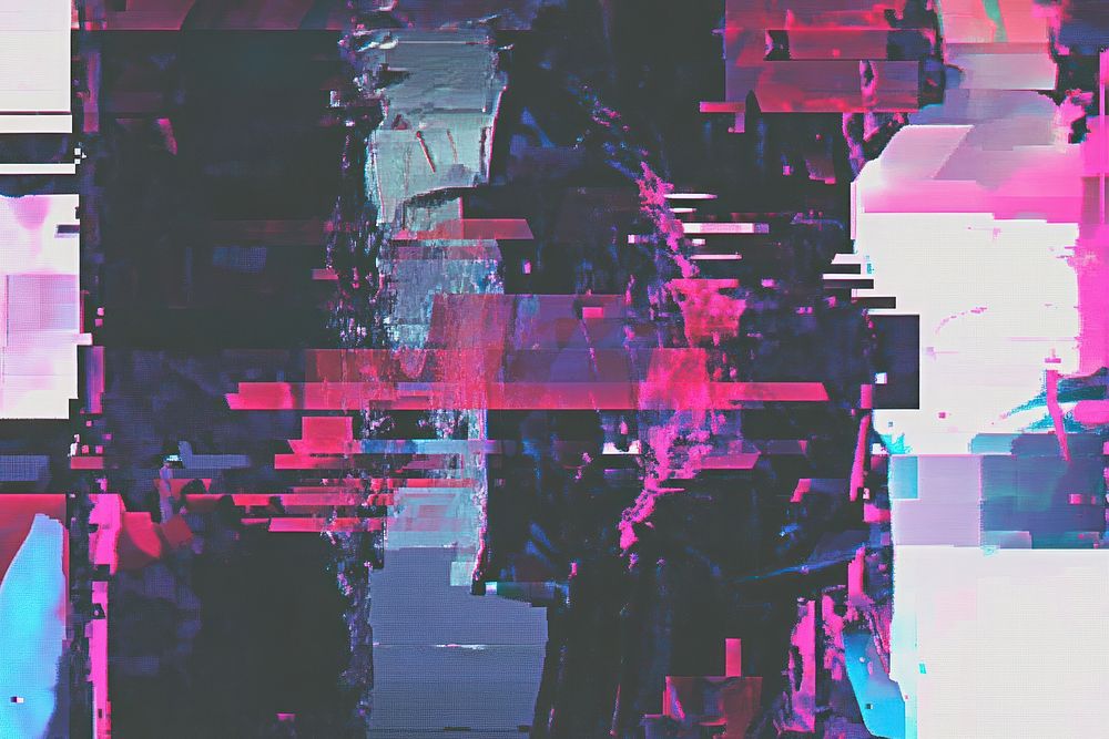 Test screen glitch tecture art distortion futuristic.