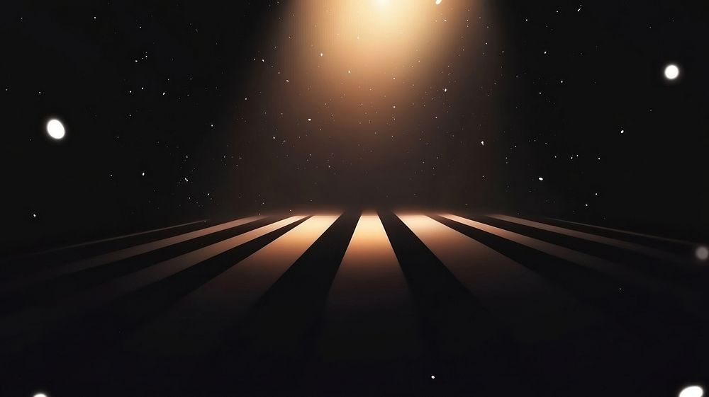 Flat line illusion for presentation background with blank space lighting theatrical astronomy.