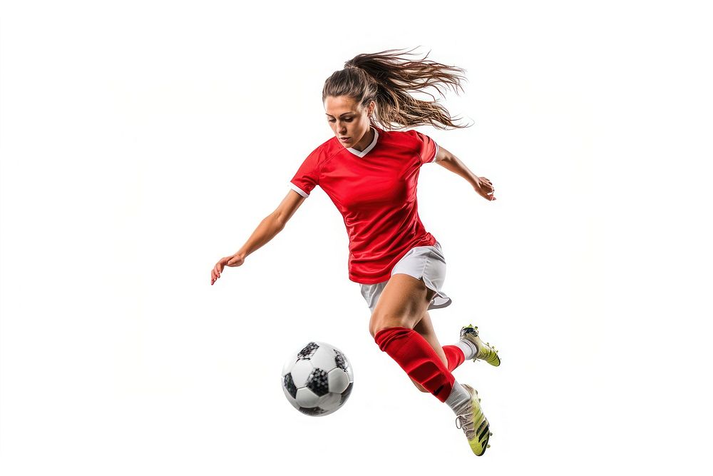 Soccer sports female player.