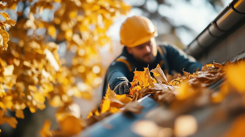 Autumn leaves leaf maintenance blurred.