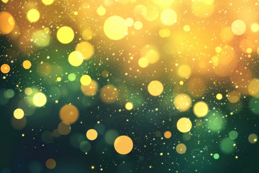 Pastel yellow blurred bokeh light background lights astronomy lighting.