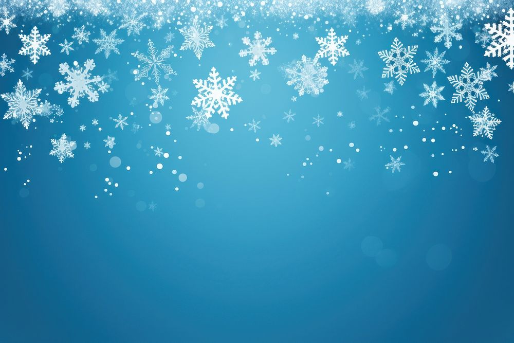 Snowflakes background festive pattern.