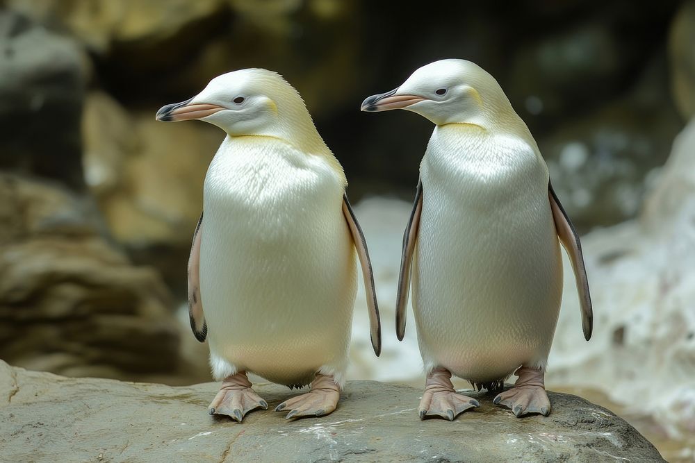 Penguins albino albino penguins photography.