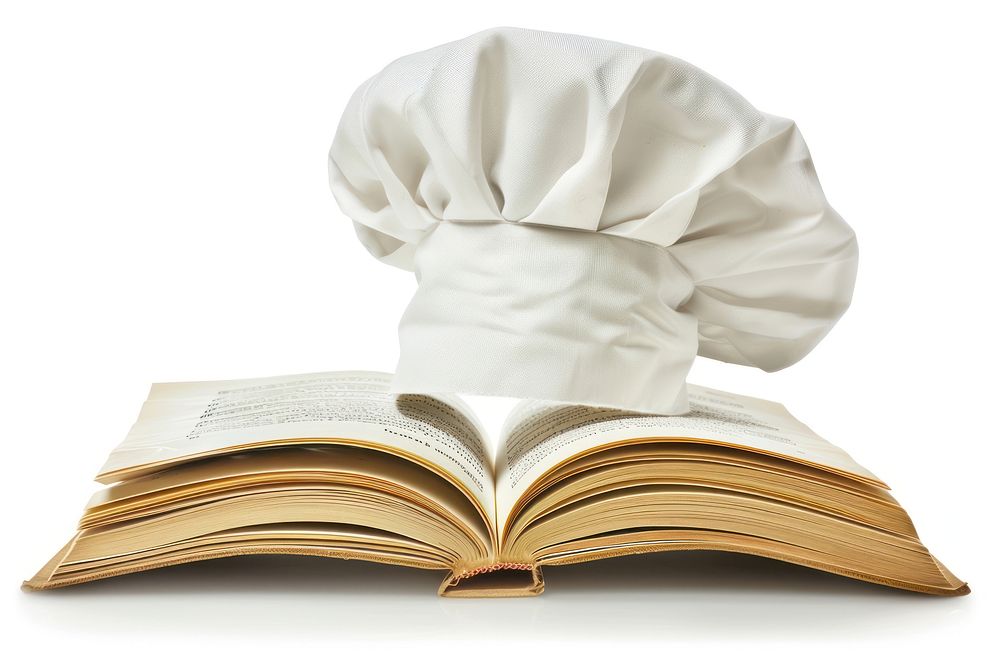 Chef hat book chef open.