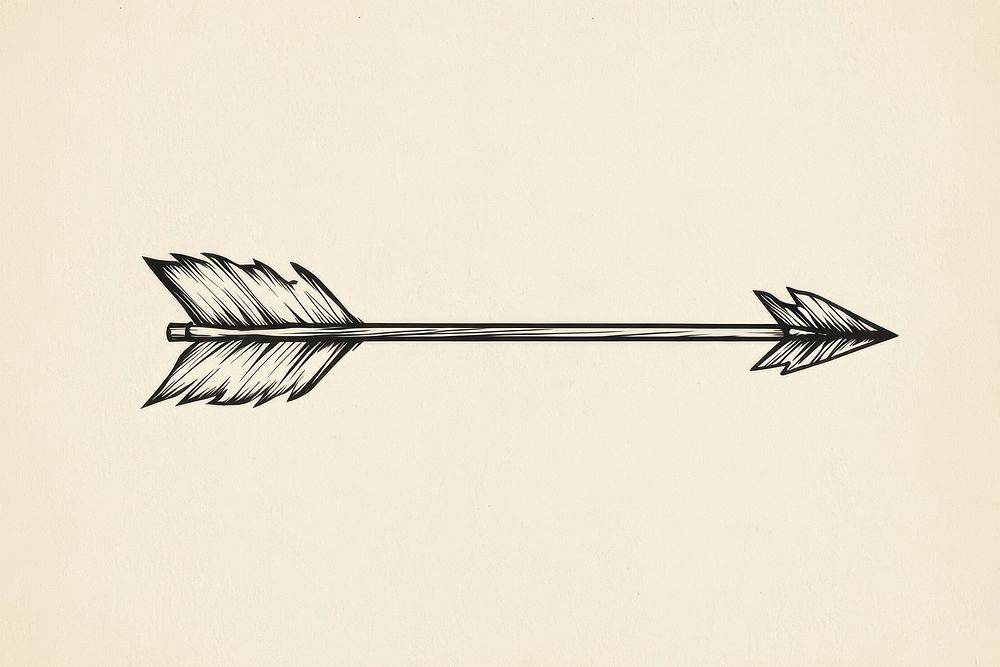 Arrow illustration drawing design.