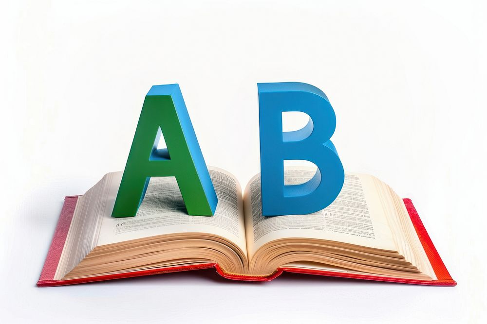 Alphabet pop up from book reading publication educational.