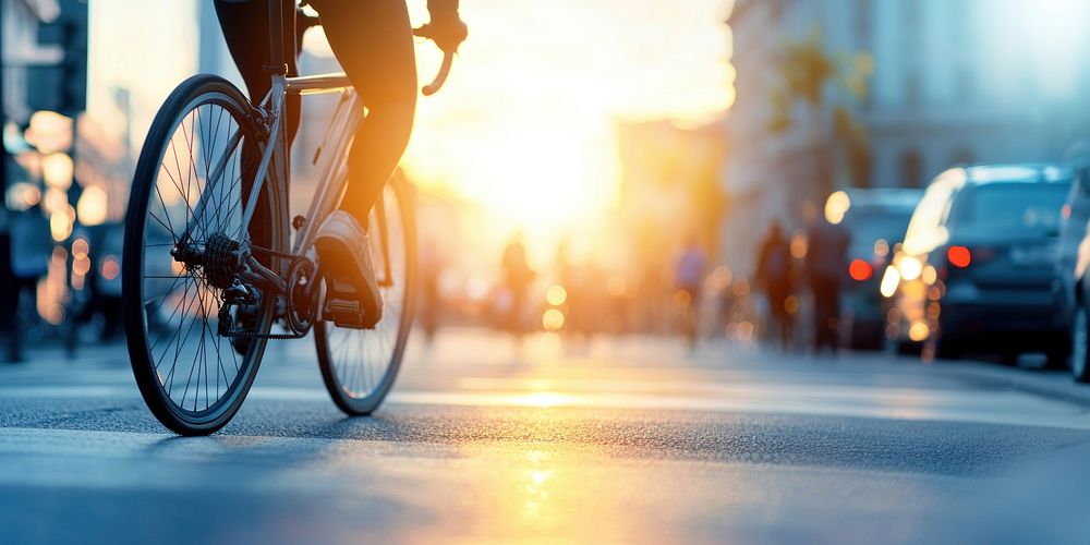 Person riding a bike bicycle lifestyle cycling.