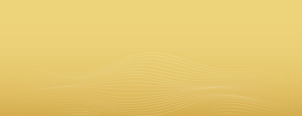 Gold vector background with wavy lines. Gold vector background texture with sleek and modern graphic. Minimal gold vector…