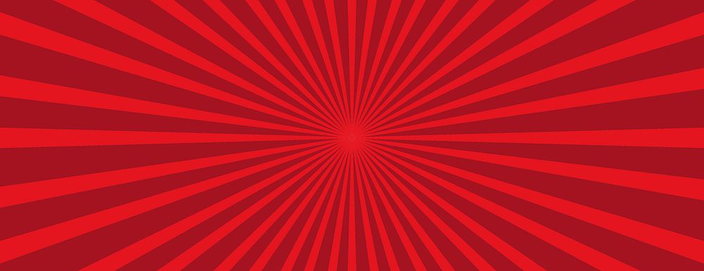 Retro red vector banner wallpaper background with radial stripes. Radiant stripes retro banner background. Retro red…