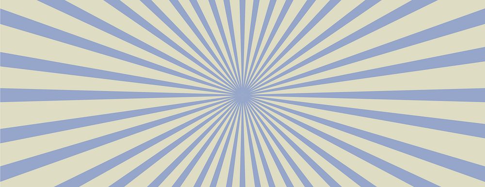 Retro blue banner wallpaper background with radial stripes. Radiant blue stripes retro banner background. Retro colorful…