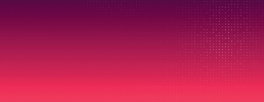 Gradient background with a modern style, featuring a smooth transition from deep purple to vibrant red, dotted texture on…