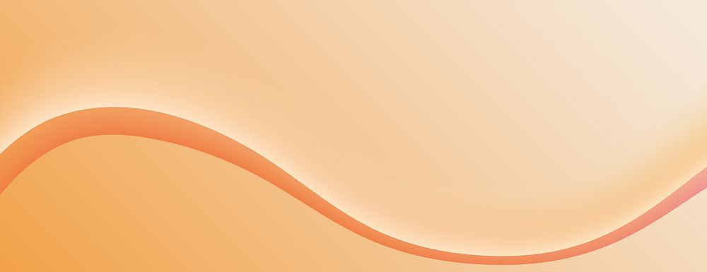 Smooth gradient background with wavy lines, featuring soft orange and peach tones. The background is orange and peach with a…